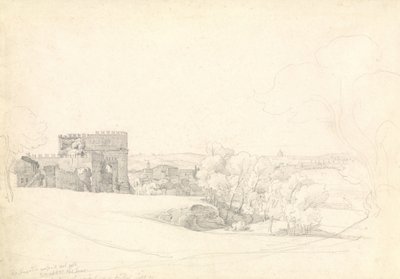 Via Appia Antica mit dem Grab der Cecilia Metella von Ernst Fries